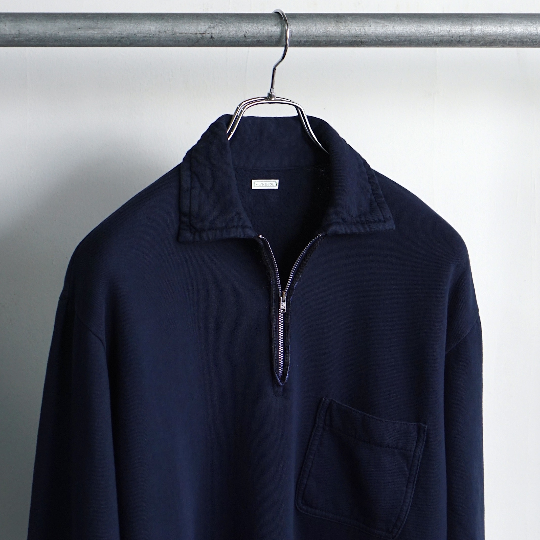 A.PRESSE : Vintage Light Weight Half Zip Sweatshirt – Arthur